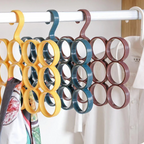 15 Ring Hole Hanger Plastic Hanging Storage, Organizer, Rack Scarf Holder