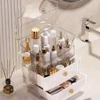 2 Drawer Large-Capacity Makeup Storage Box & Vanity Organizer for skincare and Jwellery