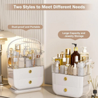 2 Drawer Large-Capacity Makeup Storage Box & Vanity Organizer for skincare and Jwellery