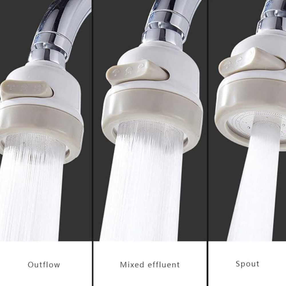 3 Modes Kitchen Faucet Sprayer, 360 Degree Rotary Faucet