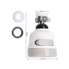 3 Modes Kitchen Faucet Sprayer, 360 Degree Rotary Faucet