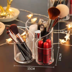 Cosmetic Makeup Organizer Transparent Acrylic Lipstick Holder Display Stand, S makeup brush holder
