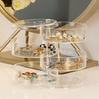 Transparent 4 Layer Rotating Acrylic Jewellery Organizer