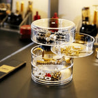 Transparent 4 Layer Rotating Acrylic Jewellery Organizer