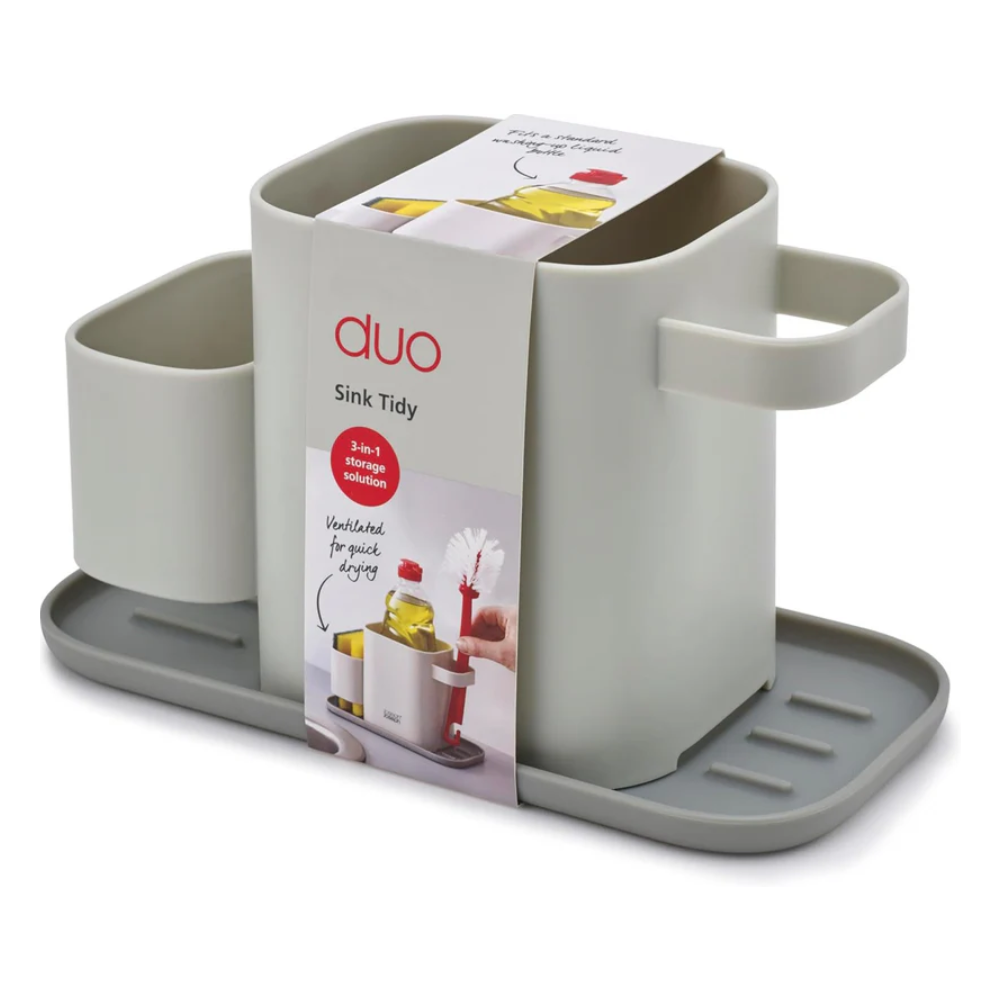 3 in 1 Kitchen Self Draining Sink Stand For Sponge Brush Organiser