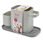 3 in 1 Kitchen Self Draining Sink Stand For Sponge Brush Organiser