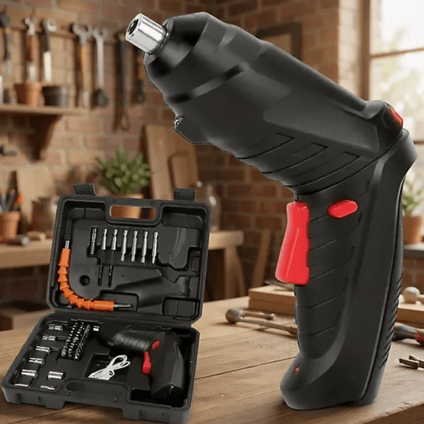 Cordless Electric Rechargeable Screwdriver Set