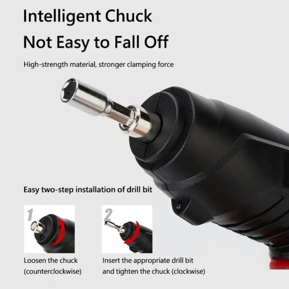 Cordless Electric Rechargeable Screwdriver Set