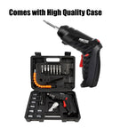 Cordless Electric Rechargeable Screwdriver Set