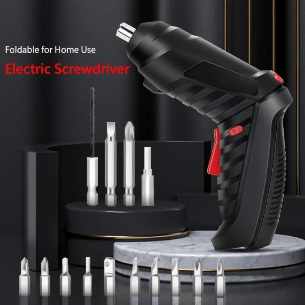 Cordless Electric Rechargeable Screwdriver Set