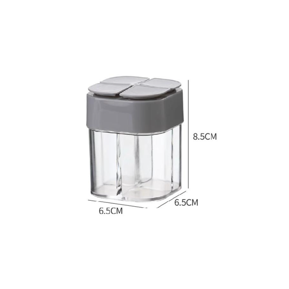 4 in 1 Spice Salt Pepper Shaker Container Set for Dining Table