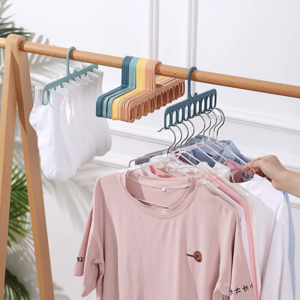 Magic Rotating Hanger 9 Holes Smart Hanger Cloth Organizer