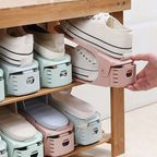 Adjustable Shoe Organizer Footwear Support Rack Cabinet Slot Saving Storage Stand