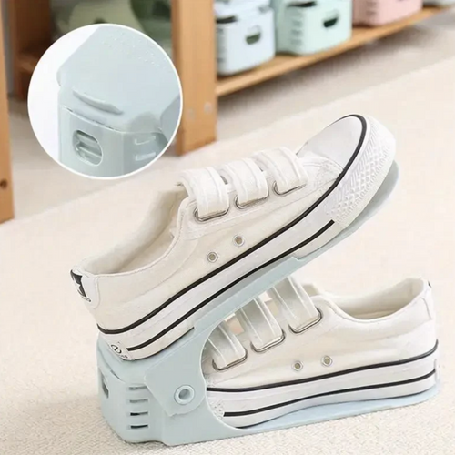 Adjustable Shoe Organizer Footwear Support Rack Cabinet Slot Saving Storage Stand