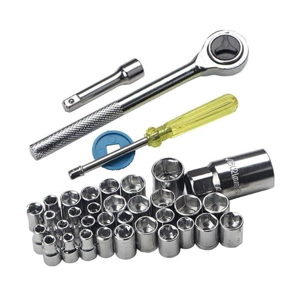 Original Aiwa 40 Piece Toolkit Tool kit Combination Socket Ratchet Wrench Set Tool Kit