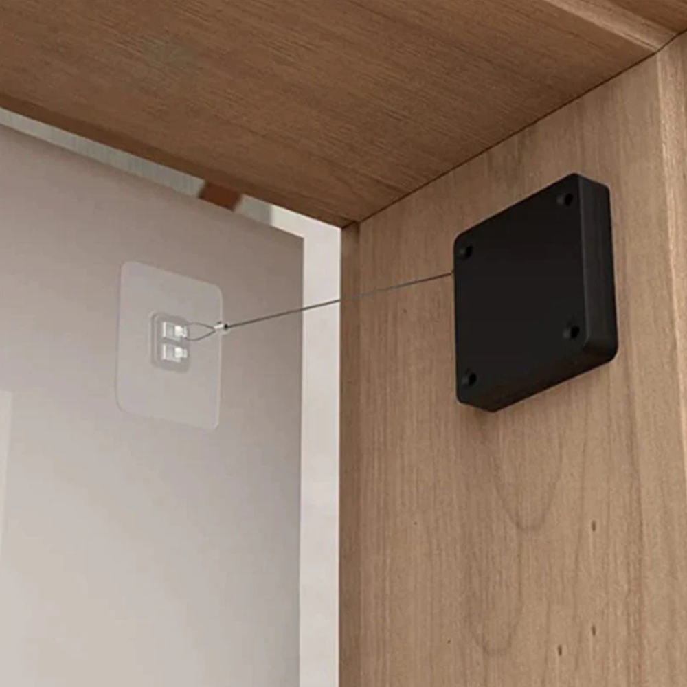 Punch-Free Automatic Sensor Door Closer, Multifunctional Automatic Door Closer