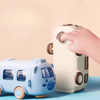 Cute Bus Shaped Creative Water Bottle With Straw for KIds