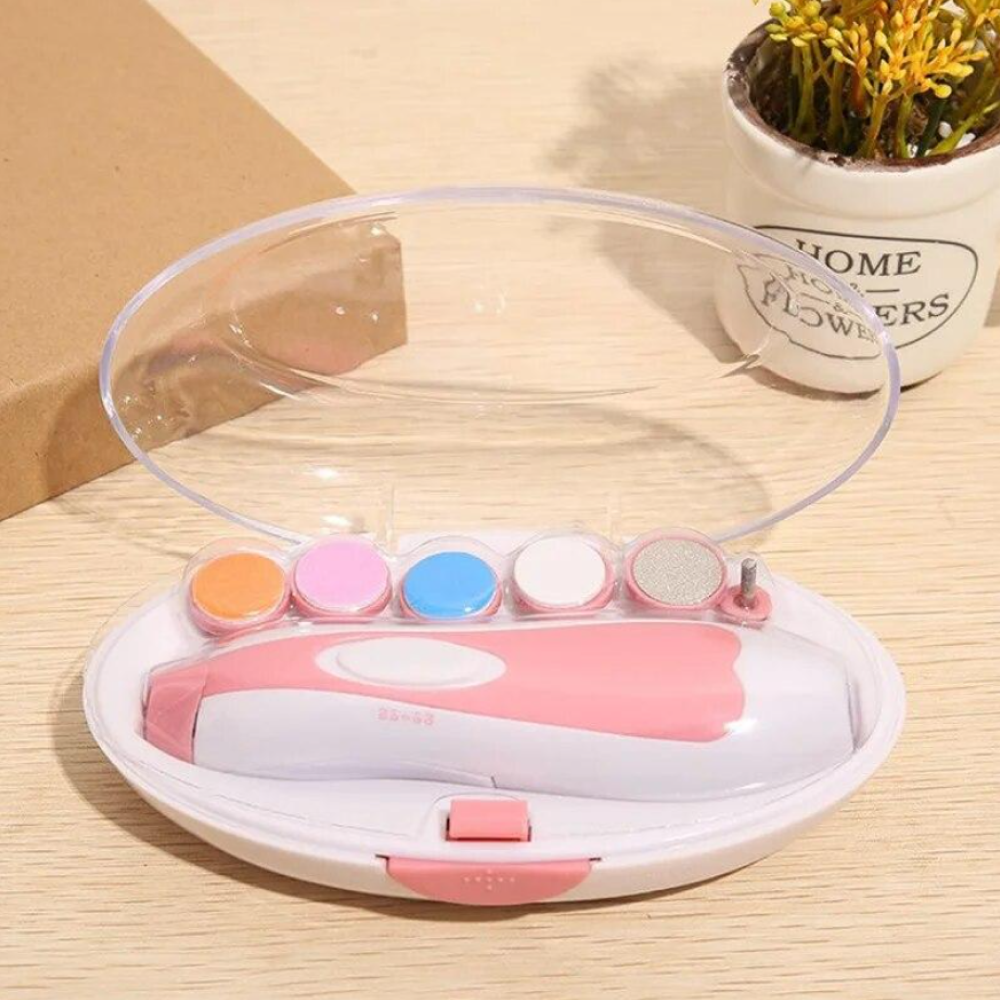 6 in 1 Baby Nail Trimmer Electric, Baby Nail Clippers Safe Baby Nail File Kit, Baby Manicure Pedicure Nail Clippers Set