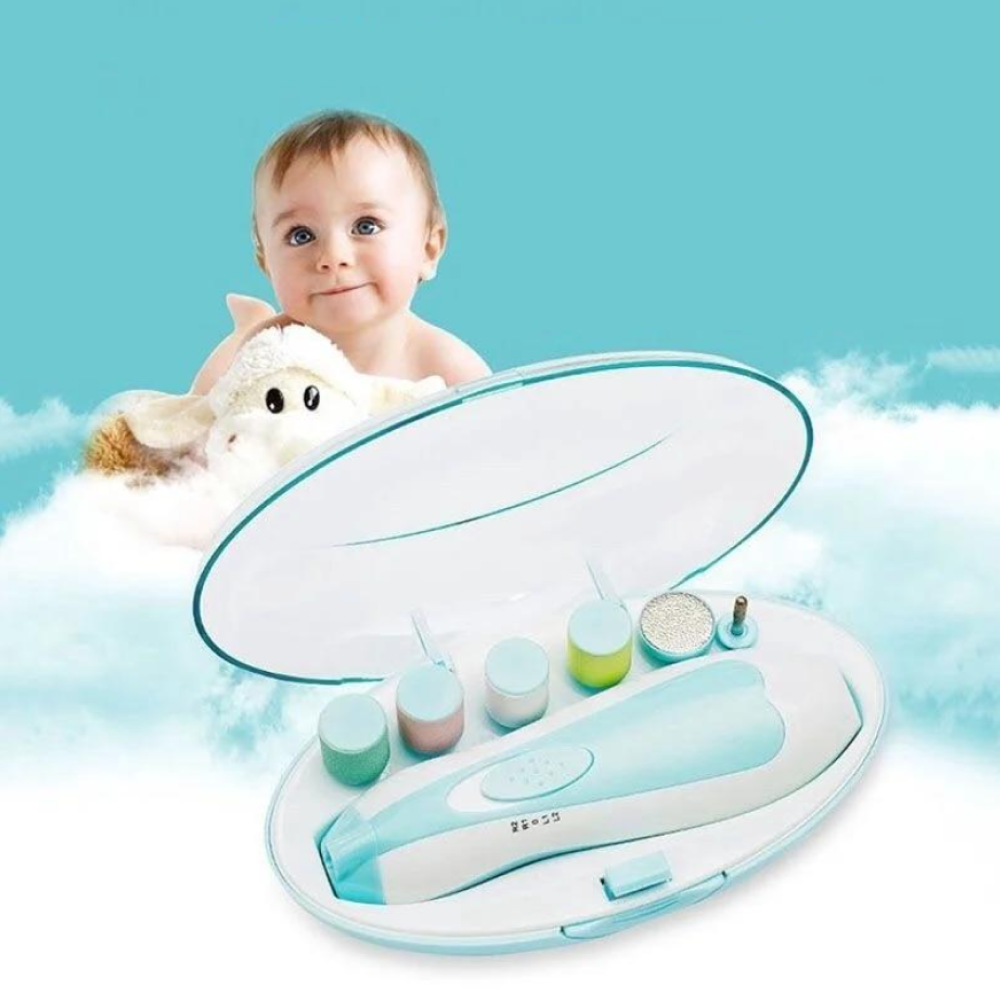 6 in 1 Baby Nail Trimmer Electric, Baby Nail Clippers Safe Baby Nail File Kit, Baby Manicure Pedicure Nail Clippers Set