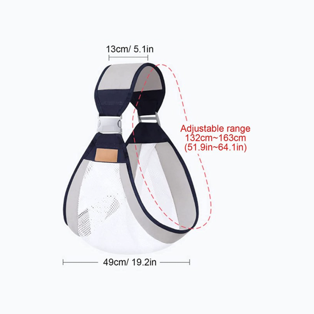 Portable Breathable Baby Carrier Sling with Clip, Baby Soft Carrier Ergonomic Infant Kids bag