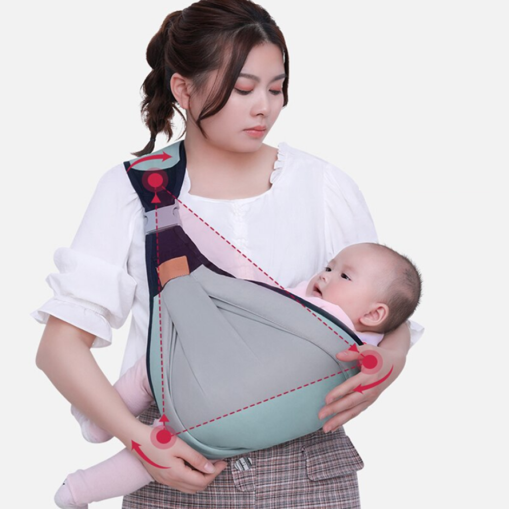 Portable Breathable Baby Carrier Sling with Clip, Baby Soft Carrier Ergonomic Infant Kids bag