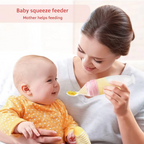 Baby Silicone Spoon Feeder - Baby Feeding Bottle With Spoon