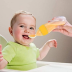 Baby Silicone Spoon Feeder - Baby Feeding Bottle With Spoon