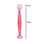 Silicone Bath Body Brush Soft Rubbing Exfoliating Massage Scrubber Belt for Men Women