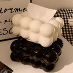 Bubble Shape Tissue Box Holder, Non Slip Ceramic Tissue Box Cover, Desktop Tissue Organizer