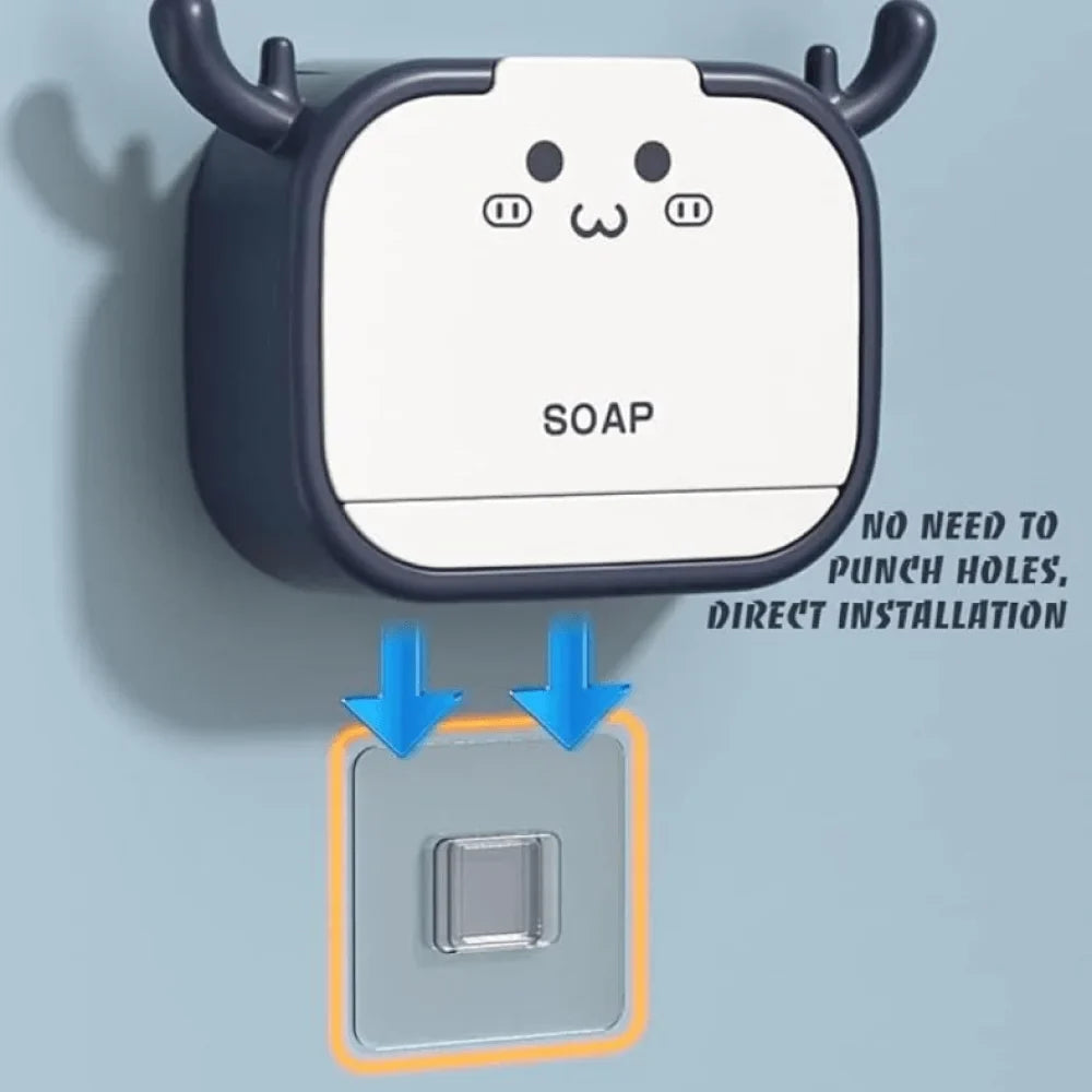 Cat Shape Soap Holder Drain