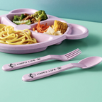 8 Plate With Stand Cartoon Bear Shape Reusable Children Plate Food Grade
