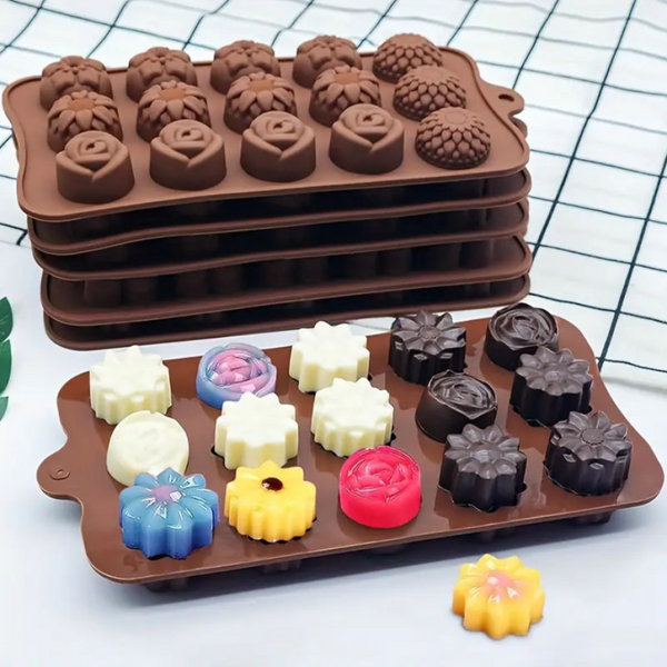 Silicone Cavity Flower Rose candy Chocolate Mould
