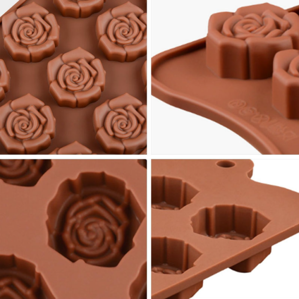 Silicone Cavity Flower Rose candy Chocolate Mould
