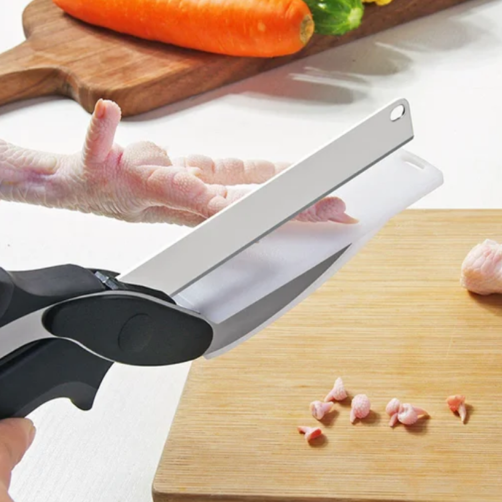 Clever Cutter 2 in 1 Knife & Cutting Board scissor knife