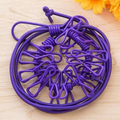 Portable Clothesline with 12 Clothespins, Windproof Travel Stretchy Retractable Elastic Laundry Clothes Line for Laundry Dryer Clothes Rope Clothesline