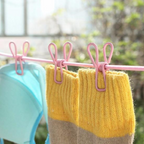 Portable Clothesline with 12 Clothespins, Windproof Travel Stretchy Retractable Elastic Laundry Clothes Line for Laundry Dryer Clothes Rope Clothesline