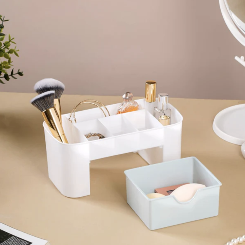 Multi Functional Cosmetic Desktop Tidy Storage Organiser Holder with Drawer