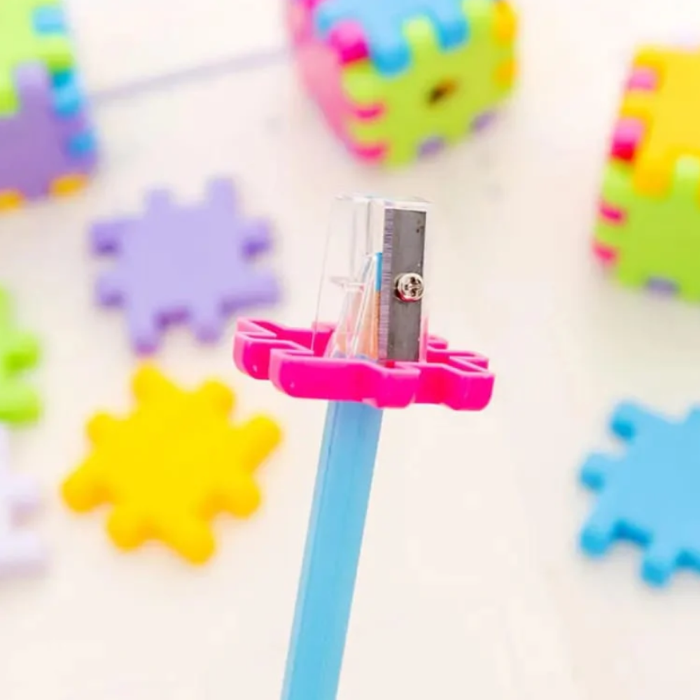 Creative Cube Blocks Pencil Sharpener Stationery School Office
