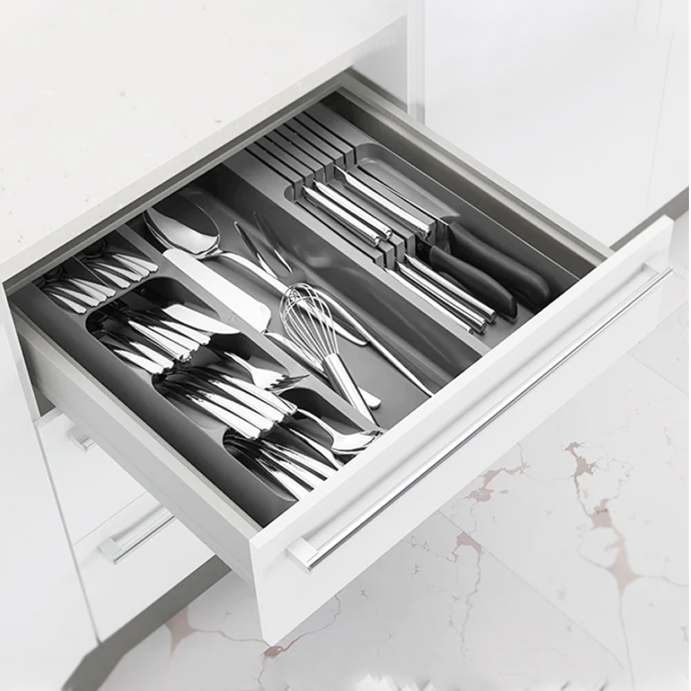 Kitchen Drawer Organizer Tray for Cutlery Utensils and Gadgets