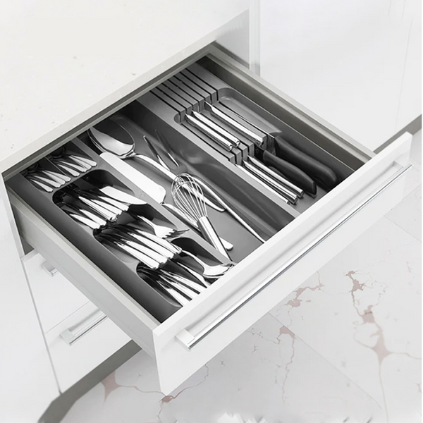 Kitchen Drawer Organizer Tray for Cutlery Utensils and Gadgets