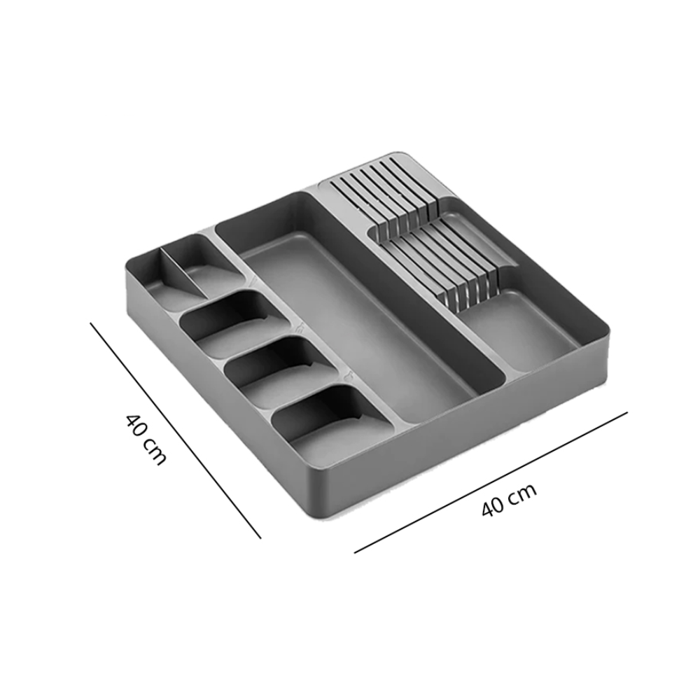 Kitchen Drawer Organizer Tray for Cutlery Utensils and Gadgets