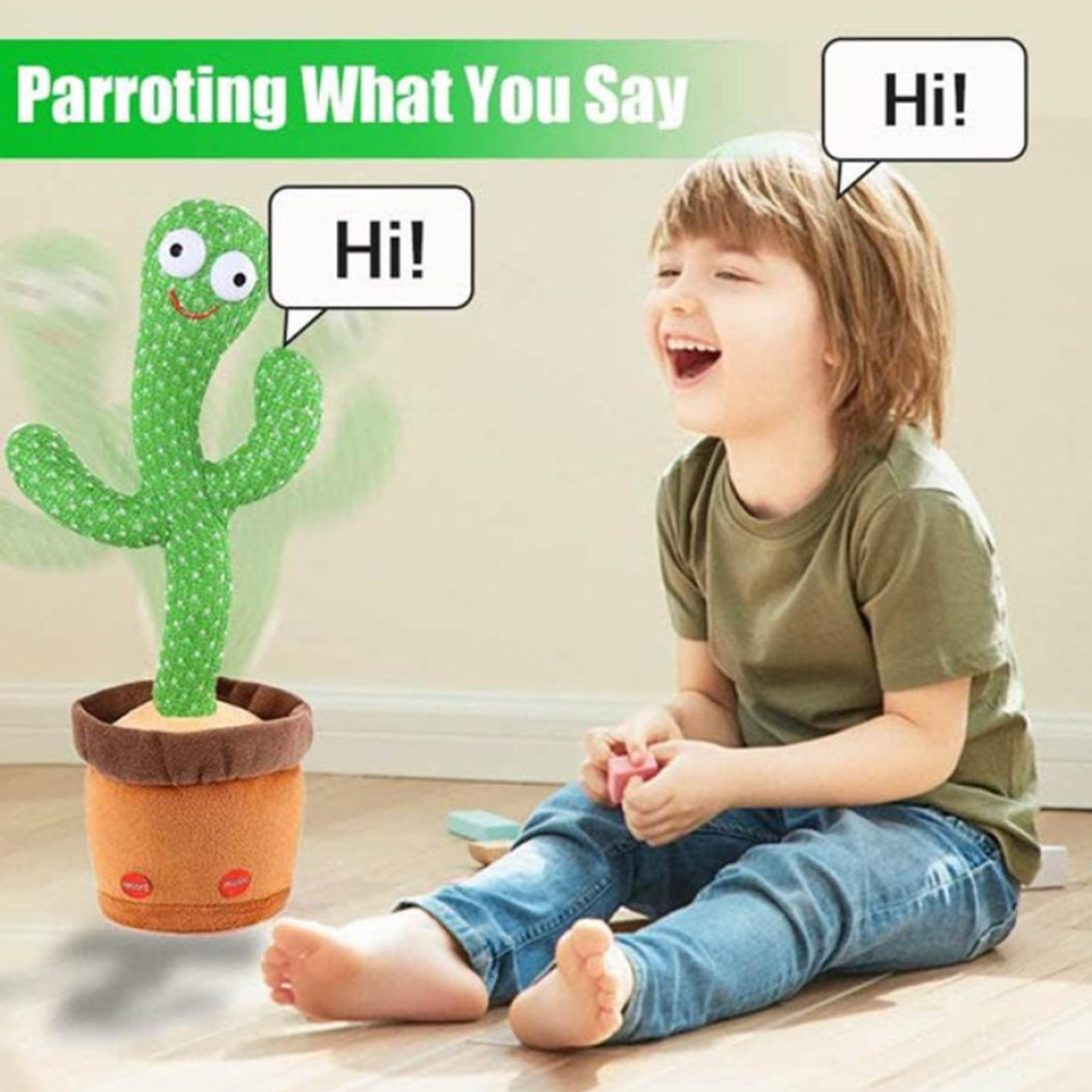 Dancing Talking Cactus Baby Toys, Mimicking Talking Toy