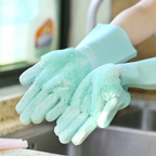 Magic Silicone Dishwashing Cleaning Sponge Gloves