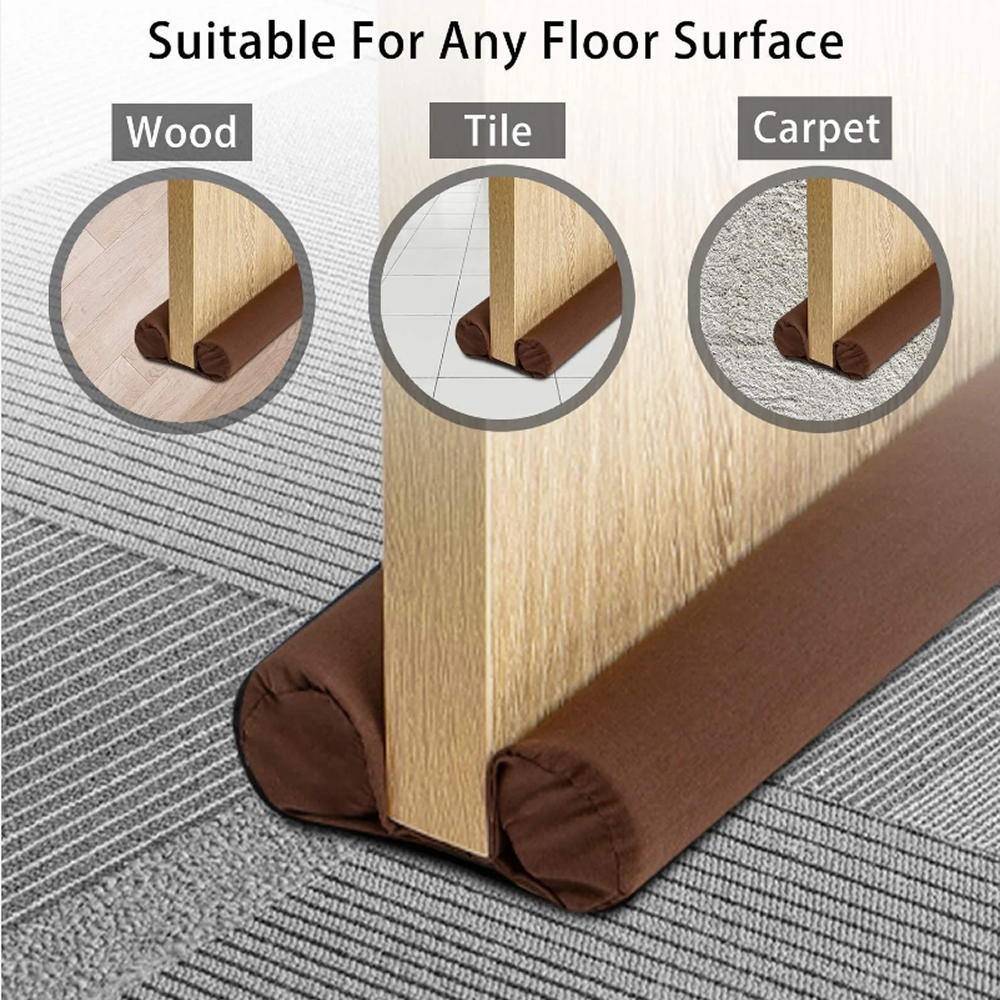 Special Door Dust Stopper Draft – Waterproof Rubber Seal, Twin Guard for Front Doors & Windows