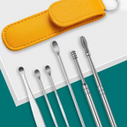 6 Pcs Ear Pick Ear Wax Removal Kit, Ear Cleansing Tool Set