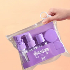 4-Piece Leakproof Travel Bottle Set –Travel Dispenser Bottle Set With Pouch