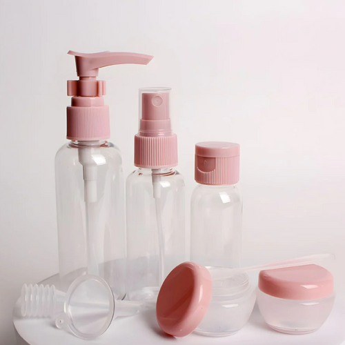 4-Piece Leakproof Travel Bottle Set –Travel Dispenser Bottle Set With Pouch