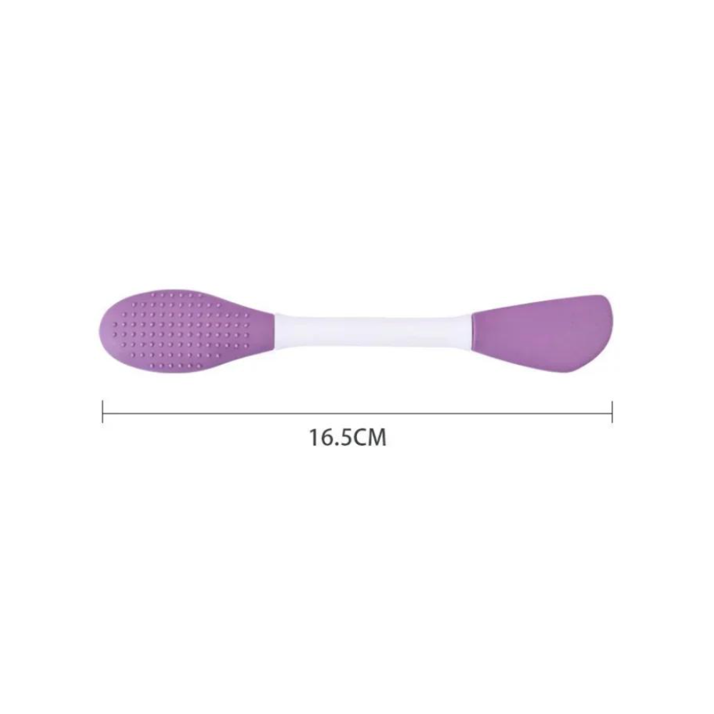 Silicone Brushes,Double-Ended Silicone Face Mask Brush,Facial Cleansing Brush Scrubber