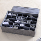 24 Pockets Organizer - Drawer Organizer - Sock Drawer Organizer Divider Underwear Storage Boxes