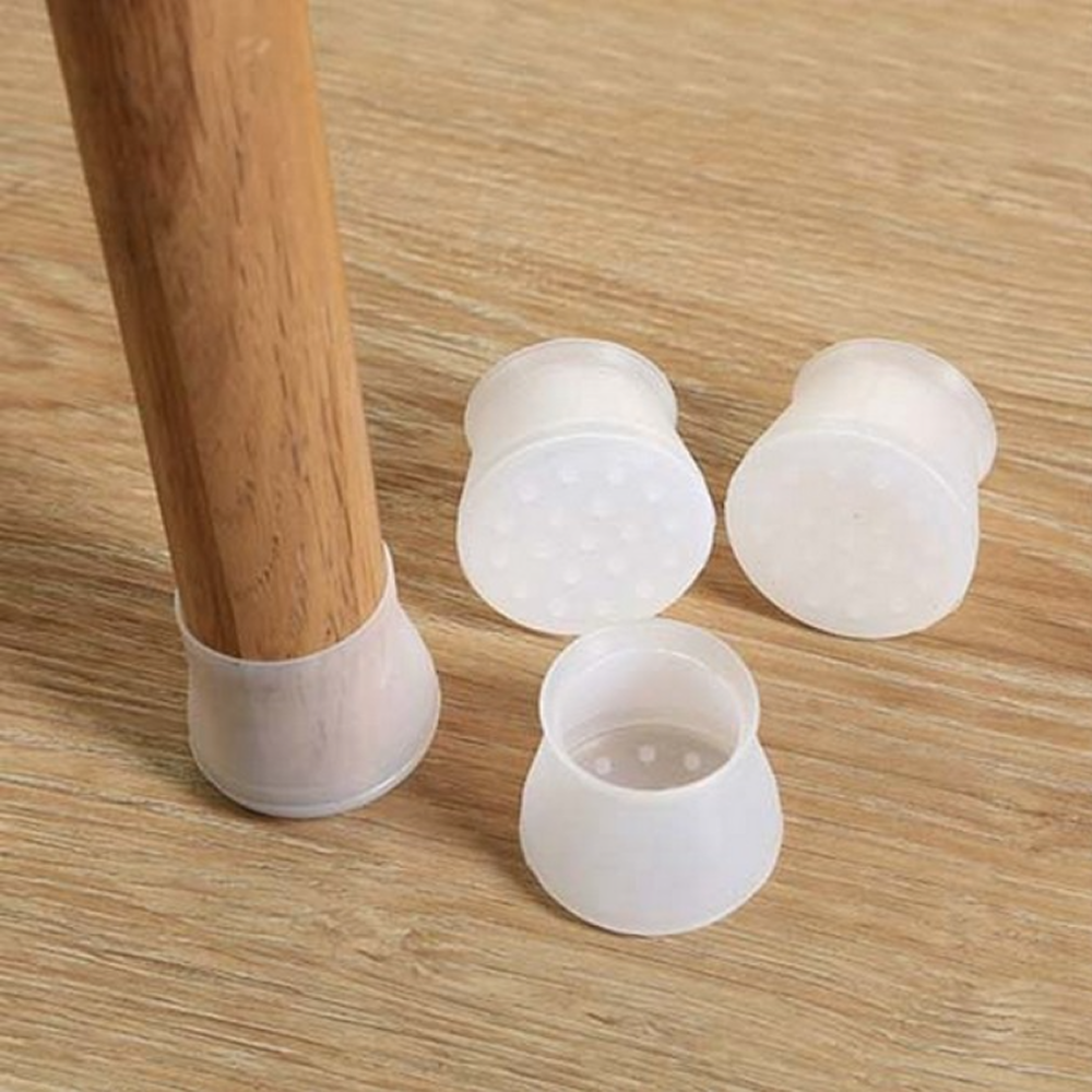 Silicone Furniture Chair Legs Protectors Covers Silicon Chair Leg Caps Round & Square Table Feet Cover Anti-Slip Floor Protection Cover
